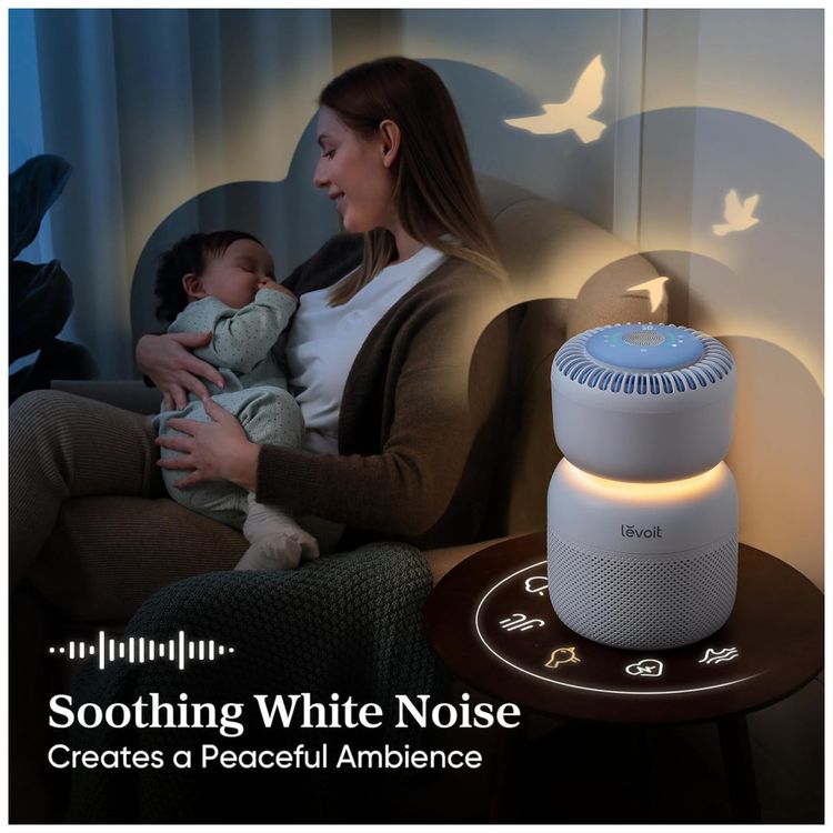 Purificador-de-Ar-LEVOIT-para-Bebe-com-Maquina-de-Som-Imagem-5