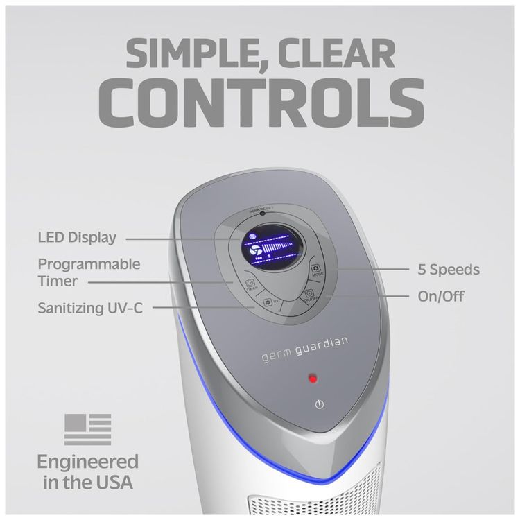 Purificador-de-Ar-GermGuardian-com-Filtro-True-HEPA-Pet-Imagem-4