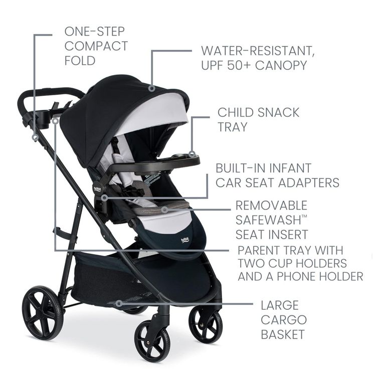 Carrinho-e-Assento-de-Carro-para-Bebe-Britax-Willow-Brook-Imagem-2