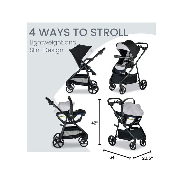 Carrinho-e-Assento-de-Carro-para-Bebe-Britax-Willow-Brook-Imagem-9