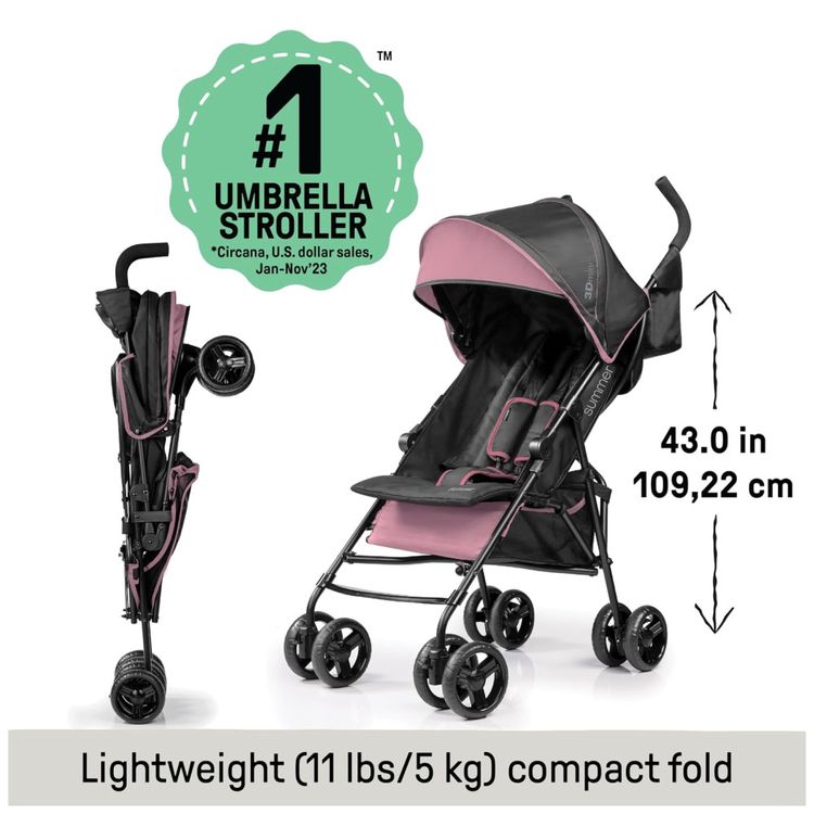 Carrinho-de-Bebe-Leve-Summer-by-Ingenuity-3D-Mini---Rosa---Imagem-1