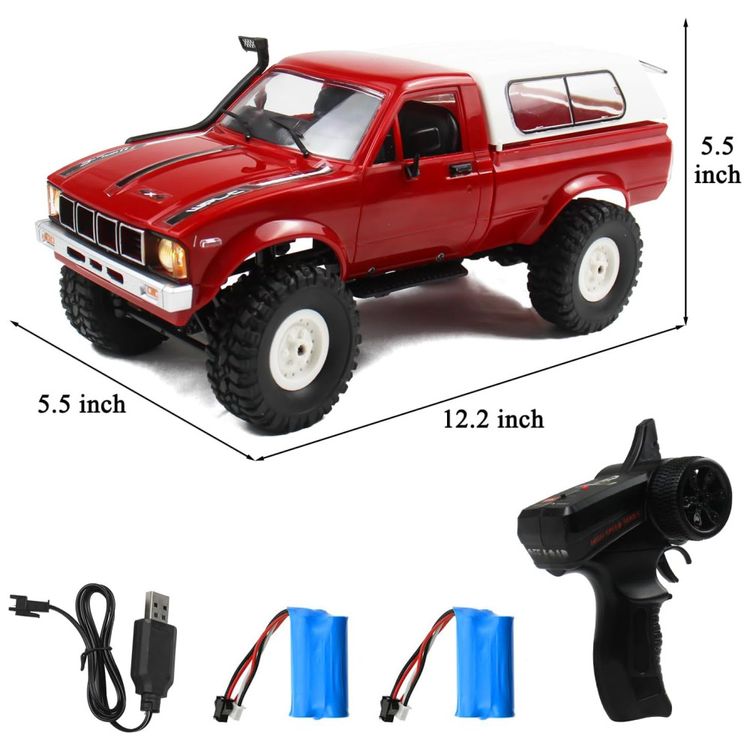 Caminhao-de-Controle-Remoto-Todo-Terreno-WPL-C24-4x4-Escala-Imagem-4