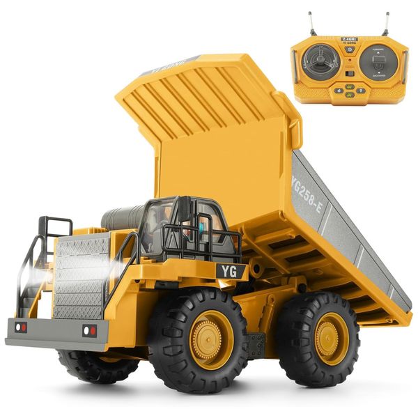 Caminhao-Basculante-RC-9-Canais-com-Luzes-e-Sons-Metalicos-Imagem-0