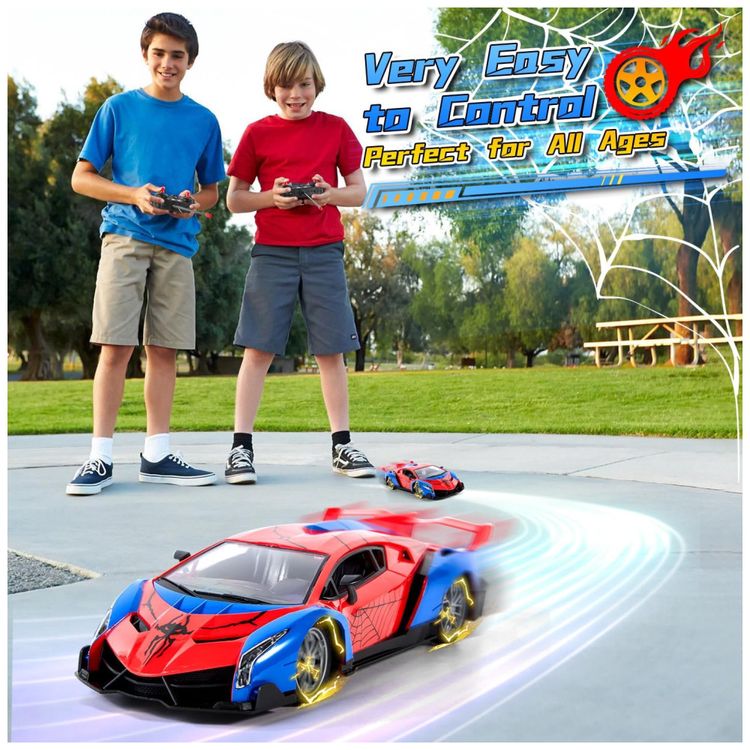 Carro-de-Controle-Remoto-Spider-Cars-Toys-com-Luzes-Ideal-Imagem-3