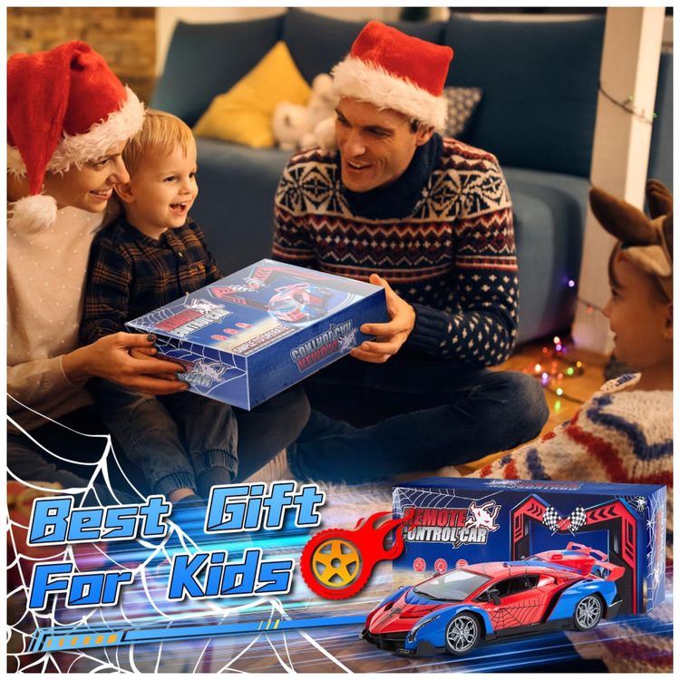 Carro-de-Controle-Remoto-Spider-Cars-Toys-com-Luzes-Ideal-Imagem-5