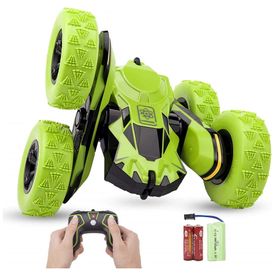 Mini-Caminhao-RC-Verde-Recarregavel-com-Luzes-LED-Controle-Imagem-0