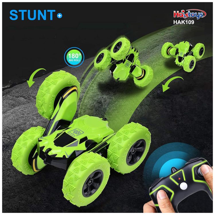 Mini-Caminhao-RC-Verde-Recarregavel-com-Luzes-LED-Controle-Imagem-1