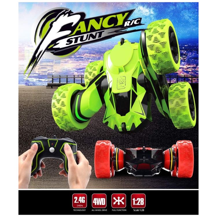 Mini-Caminhao-RC-Verde-Recarregavel-com-Luzes-LED-Controle-Imagem-4