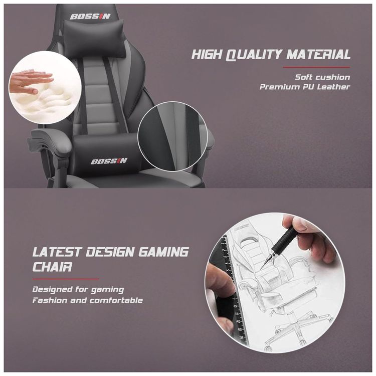 BOSSIN-Cadeira-de-Escritorio-Gamer-Reclinavel-e-Ergonomica-Imagem-5