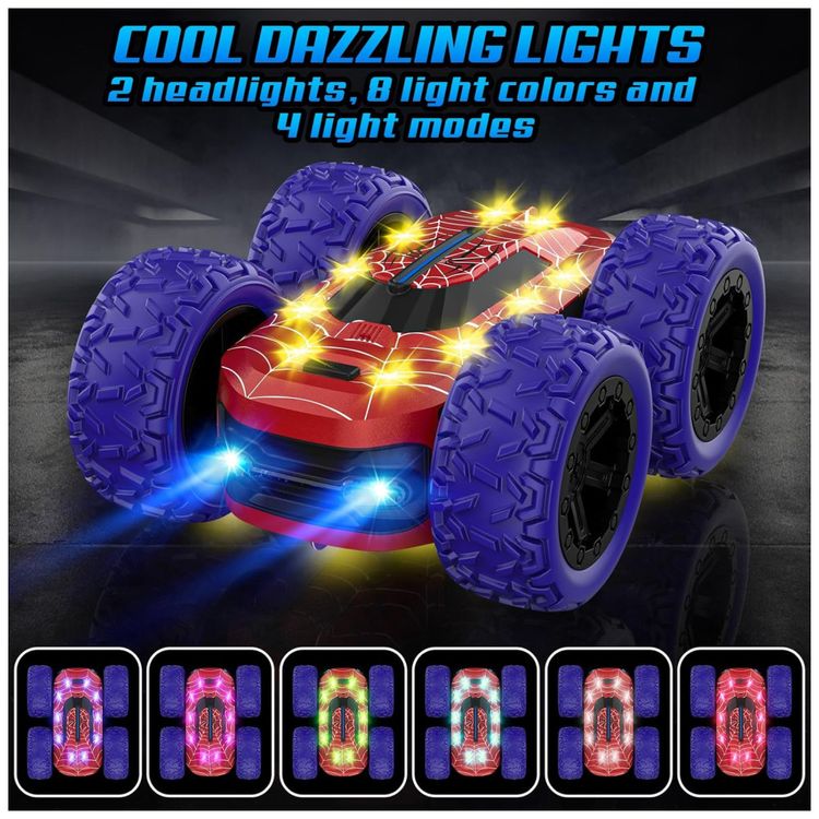 Mini-Carro-de-Controle-Remoto-4x4-com-Luzes-LED-Acrobacias-Imagem-2