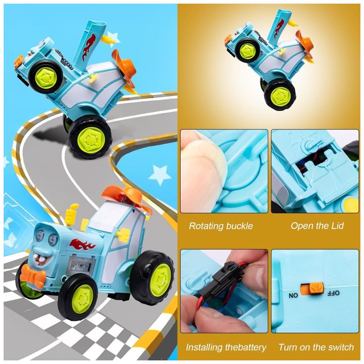 Mini-Carro-de-Controle-Remoto-LYYCLFQ-Dinossauro-Saltador-Imagem-5