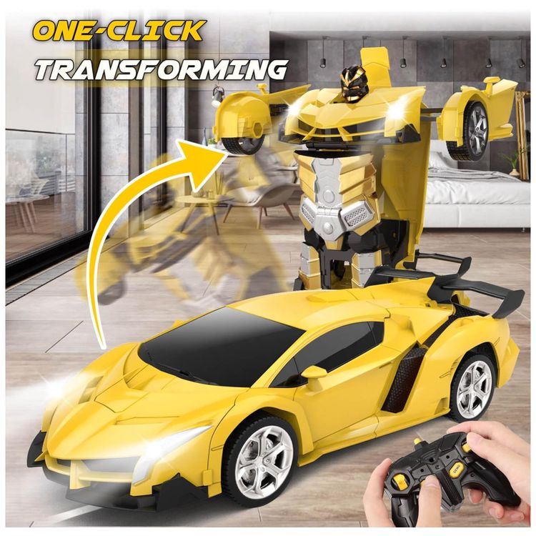 Carro-de-Controle-Remoto-Transformavel-para-Criancas-de-4-a-Imagem-2