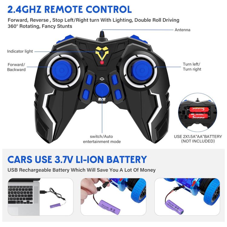 Mini-Carro-de-Controle-Remoto-4x4-com-Acrobacias-de-360°---Imagem-3