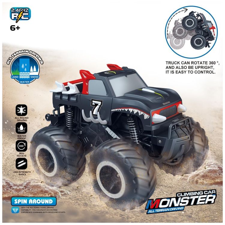 Monster-Truck-Pickup-Threeking-116-a-Prova-d-Agua-Controle-Imagem-1