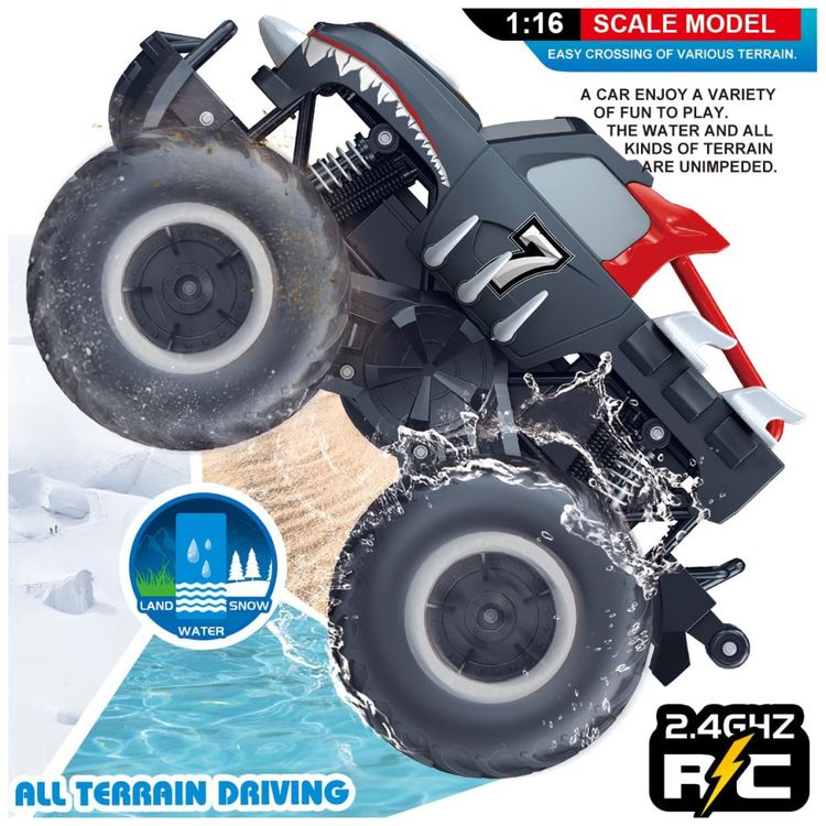 Monster-Truck-Pickup-Threeking-116-a-Prova-d-Agua-Controle-Imagem-4