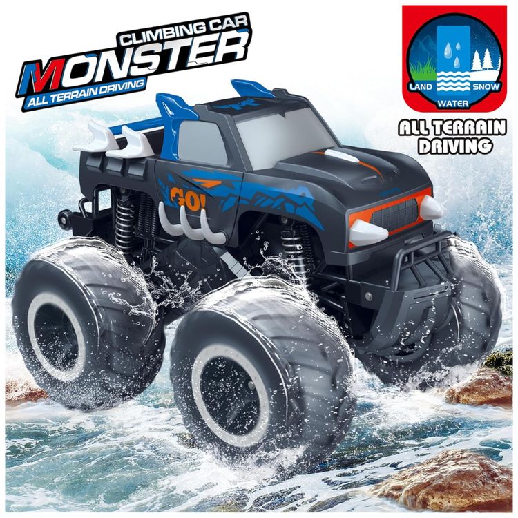 Monstro-Truck-Pickup-116-a-Prova-d-Agua---Carro-RC-Anfibio-Imagem-1