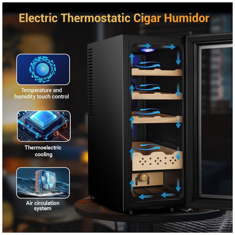 Umidor-Eletrico-para-Charutos--35-Litros-Resfriamento-Imagem-3