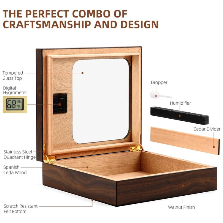Umidor-de-Charutos-OTAKOKIT-com-Design-Moderno-de-Vidro-Imagem-6