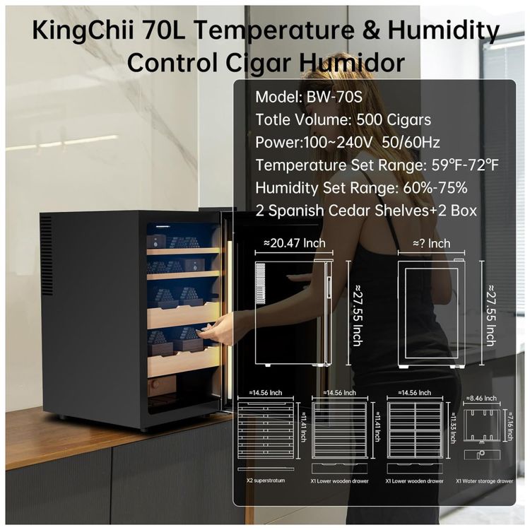 Umidor-KingChii--Armario-de-Controle-de-Temperatura-e-Imagem-5