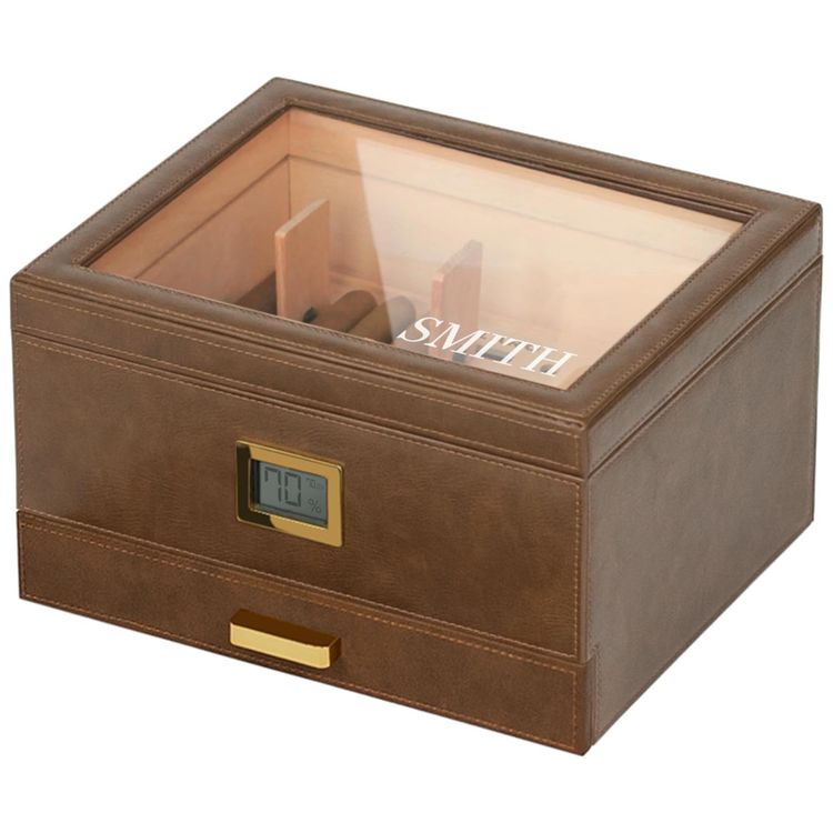Umidor-de-Charutos-Elegante-Monogramada-Belmont-com-Tampo-Imagem-0