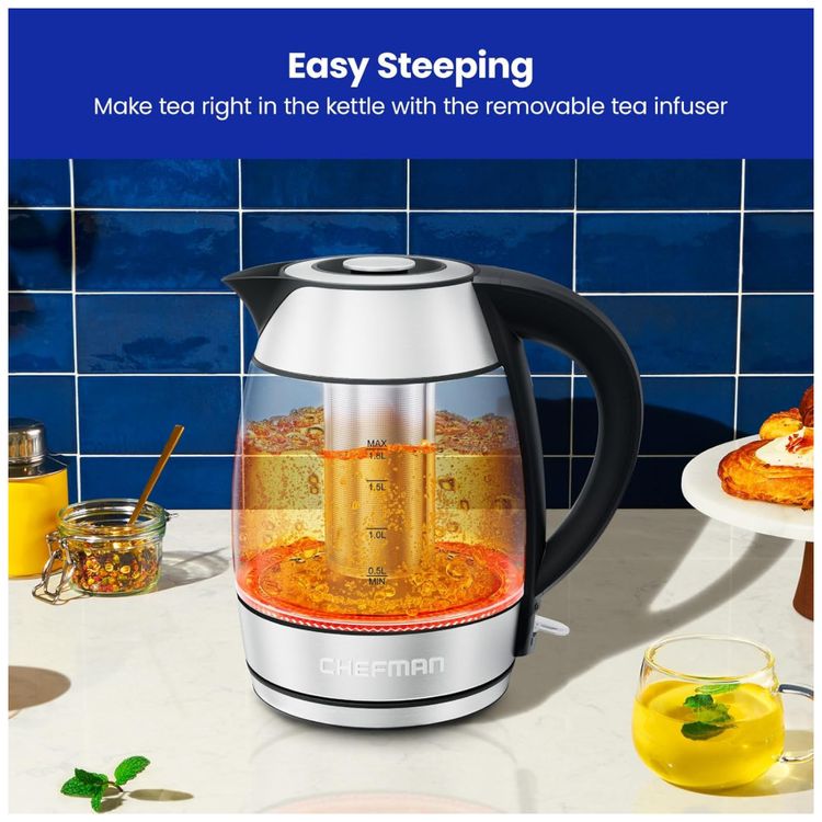 Chaleira-Eletrica-Chefman-de-Vidro-18L-1500W-c--Infusor-de-Imagem-3