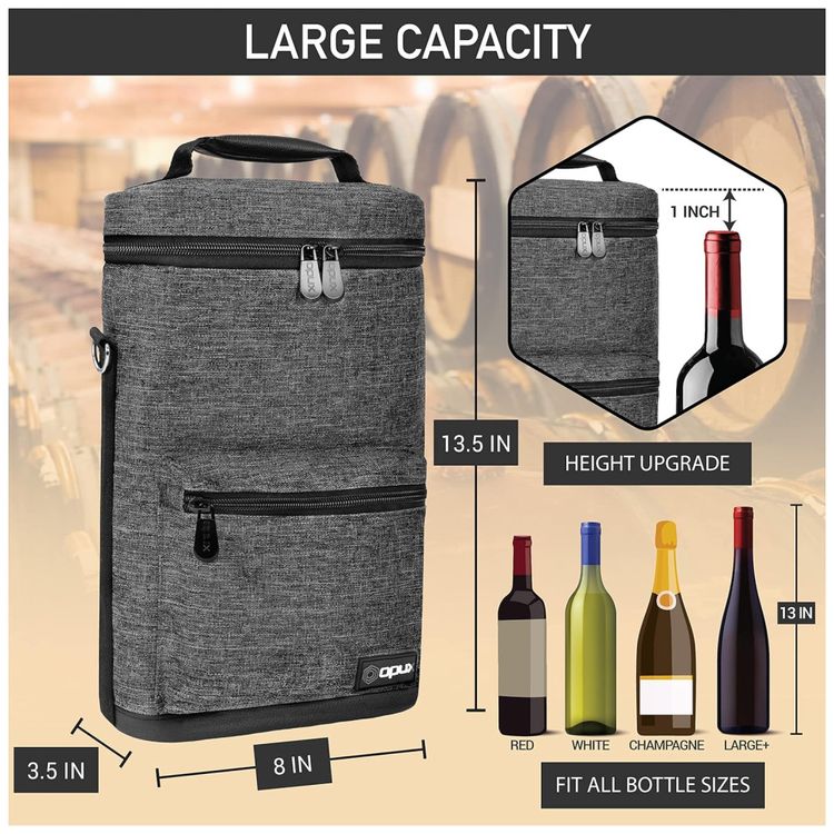 Porta-Garrafas-Termico-para-2-Garrafas-de-Vinho-OPUX-Bolsa-Imagem-2