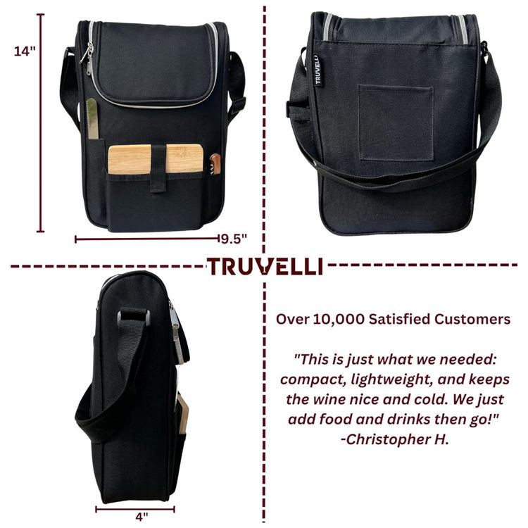 Bolsa-Termica-para-Vinho-Truvelli-Black---Kit-Picnic-Imagem-3