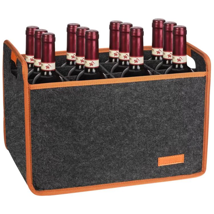Bolsa-Termica-para-12-Garrafas-de-Vinho-em-Feltro-Premium-Imagem-0