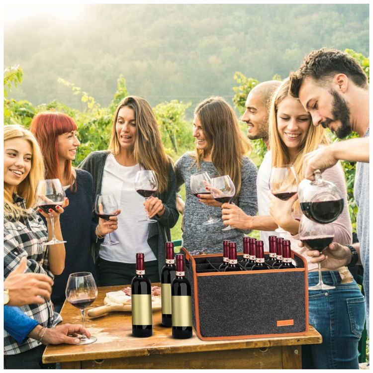 Bolsa-Termica-para-12-Garrafas-de-Vinho-em-Feltro-Premium-Imagem-5