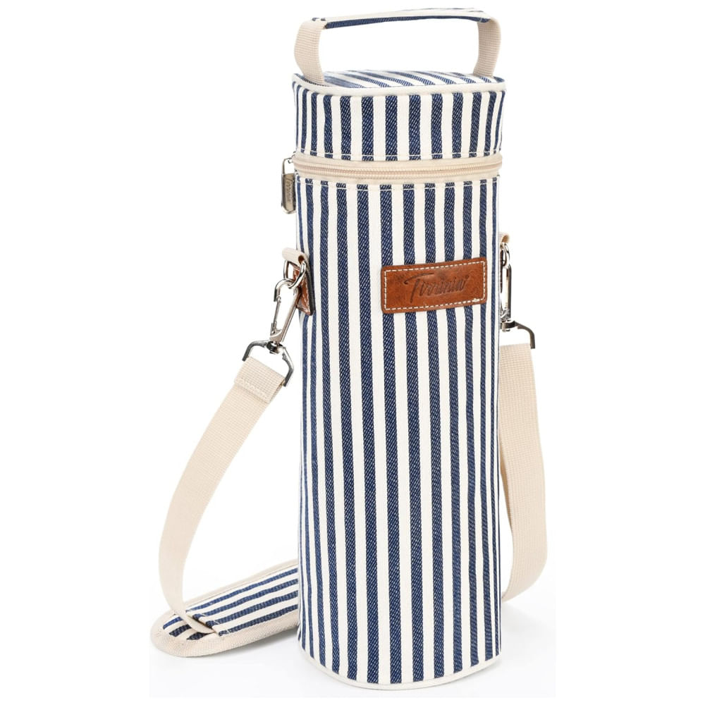 Bolsa Térmica para Vinho Tirrinia - Transporte Seguro e Estiloso para Amantes de Vinho - Presente Perfeito para Degustações, Viagens e Festas -