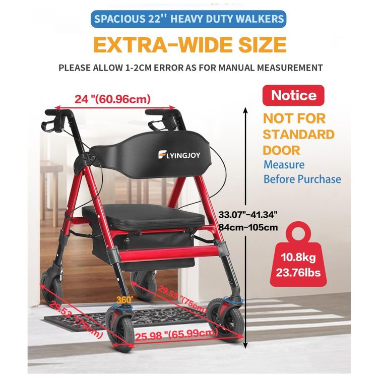 Andador-com-Assento-204-kg-Rolling-Walker-10.8kg-Imagem-1