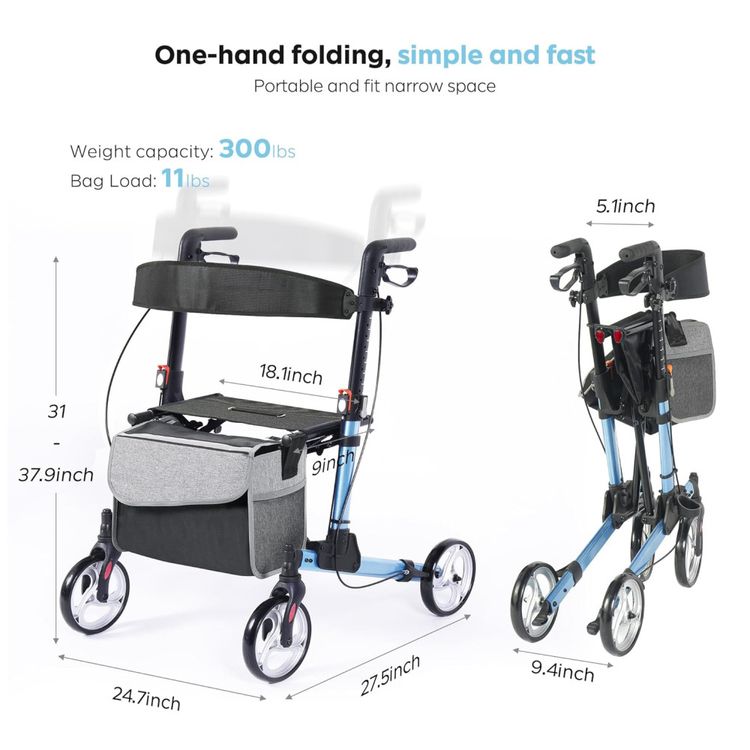 Andador-Rollator-Soges-com-Assento-Rodas-de-20-cm-Altura-Imagem-6
