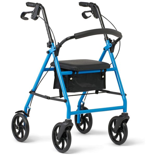 Andador-Rollator-de-Aco-para-Adultos-Medline-Azul-Claro-Imagem-0