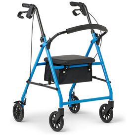Andador-Rollator-de-Aco-Medline-Confiavel-Azul-Claro-Imagem-0
