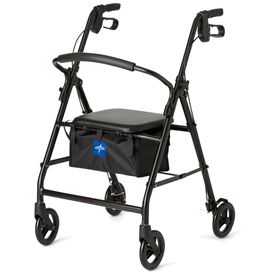 Andador-Rollator-de-Aluminio-Medline-com-Assento-Preto-Imagem-0