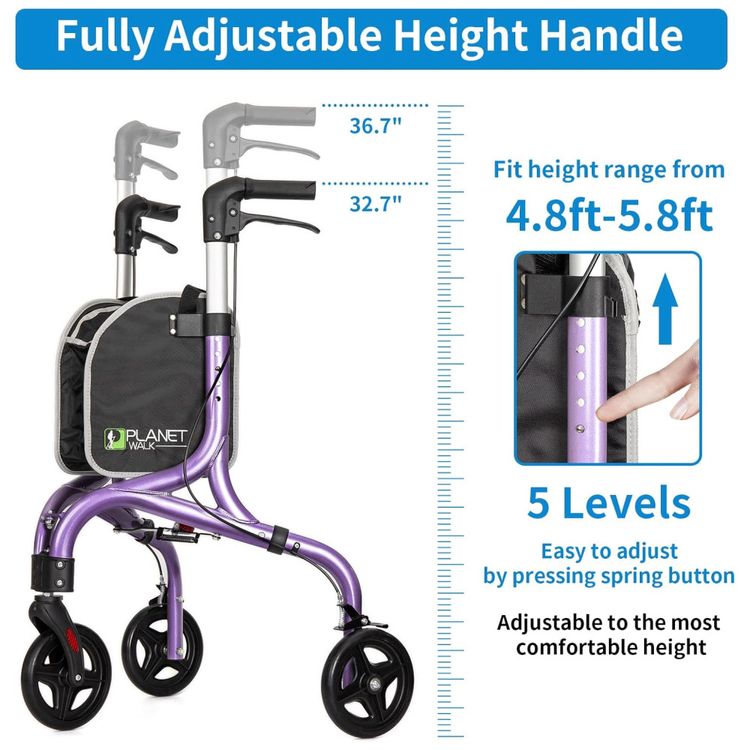 Rollator-Planetwalk-Premium-de-3-Rodas-para-Idosos-Leve-e-Imagem-2