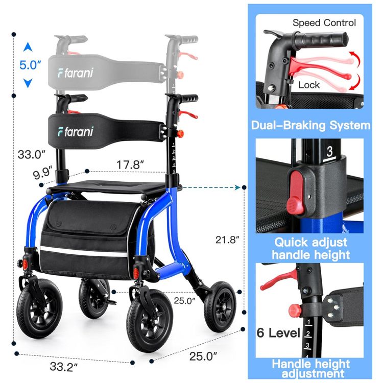 Andador-Todo-Terreno-com-Assento-e-Rodas-de-254-cm-Imagem-4