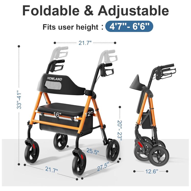 Andador-Rollator-Dobravel-com-Assento-para-Idosos-Rodas-de-Imagem-5