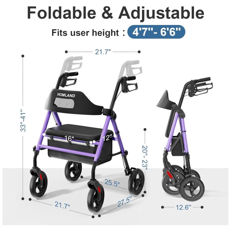 Andador-Rollator-Dobravel-com-Assento-para-Idosos-Rodas-Imagem-5