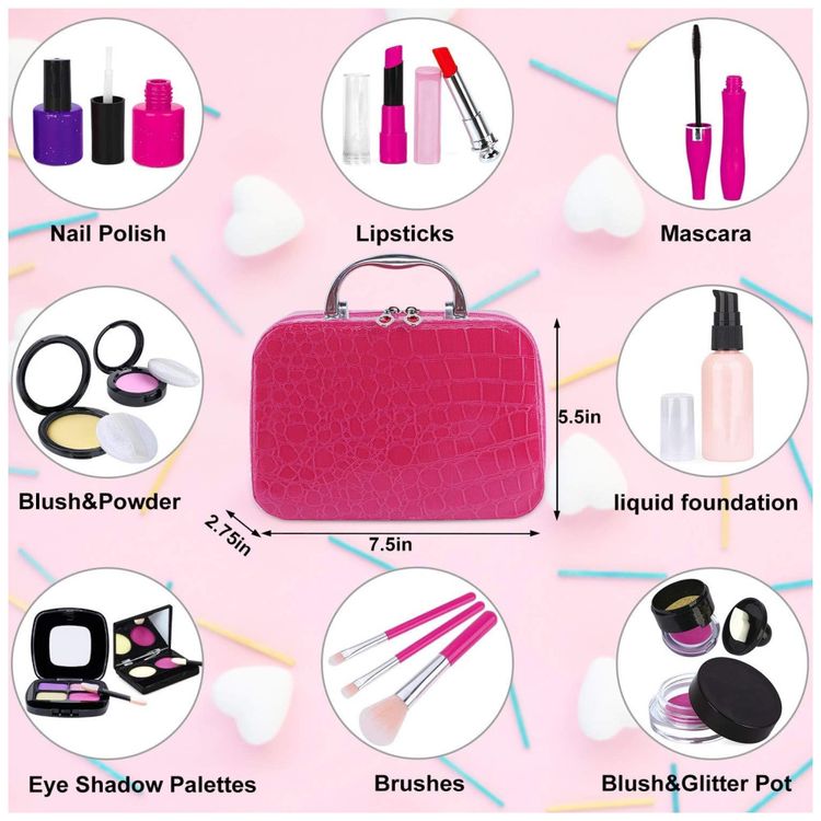 Pacote-fingir-kit-de-maquiagem-para-meninas.-As-criancas-Imagem-2