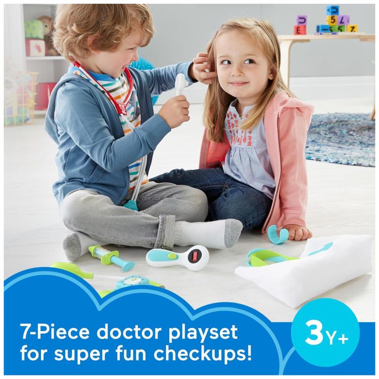 Kit-Medico-Fisher-Price-com-7-pecas-para-brincar-de-medico.-Imagem-2