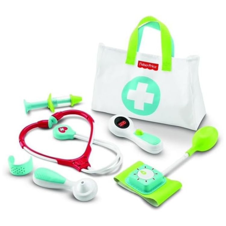 Kit-Medico-Fisher-Price-com-7-pecas-para-brincar-de-medico.-Imagem-3