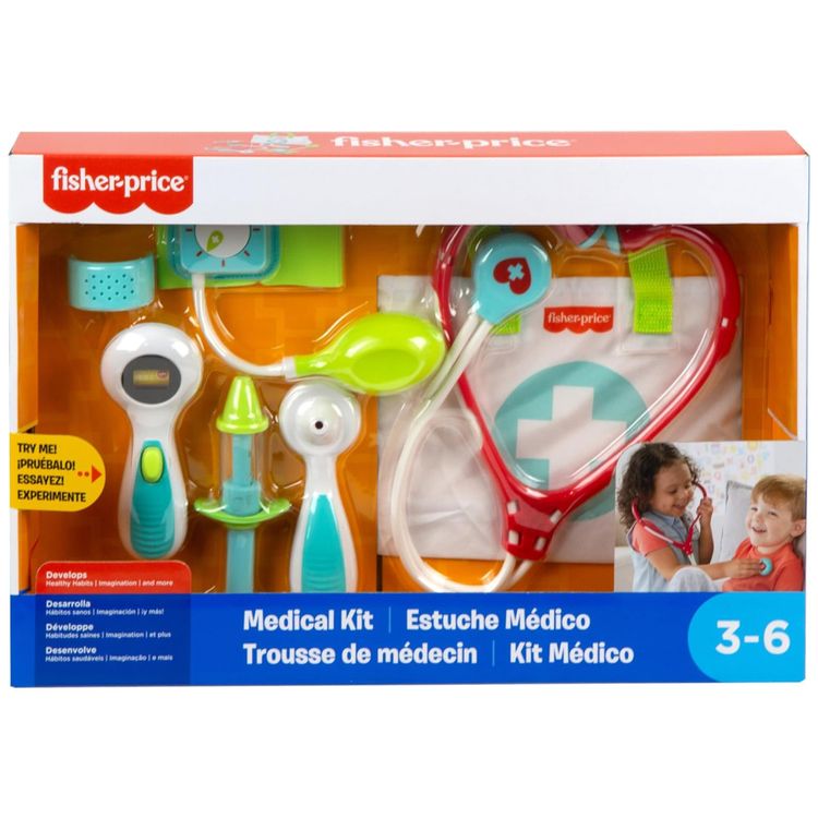 Kit-Medico-Fisher-Price-com-7-pecas-para-brincar-de-medico.-Imagem-7