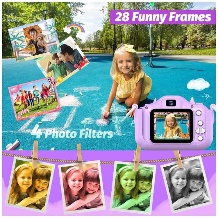 Camera-Digital-Infantil-Goopow-com-Capa-Protetora-e-Cartao-Imagem-2