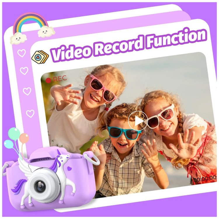 Camera-Digital-Infantil-Goopow-com-Capa-Protetora-e-Cartao-Imagem-4