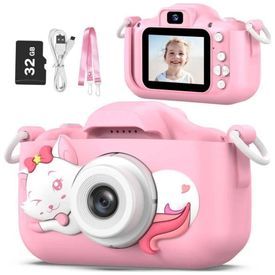 Camera-digital-infantil-Goopow-rosa-e-roxa-inclui-cartao-Imagem-0