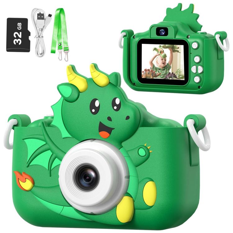 Camera-Selfie-Infantil-Goopow-verde-para-meninas-meninos-de-Imagem-0
