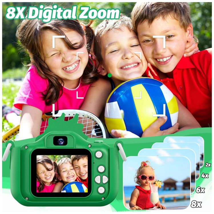 Camera-Selfie-Infantil-Goopow-verde-para-meninas-meninos-de-Imagem-5