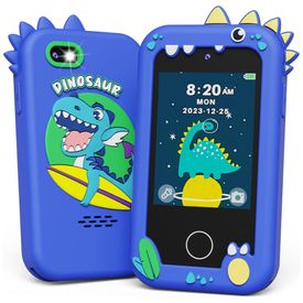 Telefone-Infantil-KOKODI-Dinossauro-Azul-Marinho-12MP-Imagem-0