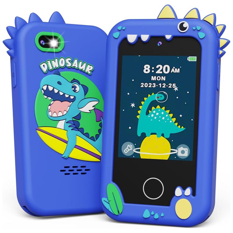 Telefone-Infantil-KOKODI-Dinossauro-Azul-Marinho-12MP-Imagem-0